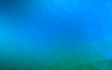 Light BLUE vector polygonal background. Modern geometrical abstract illustration with gradient. Elegant pattern for a brand book.