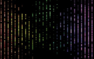 Dark Multicolor, Rainbow vector texture with colored lines. Modern geometrical abstract illustration with staves. Pattern for websites, landing pages.