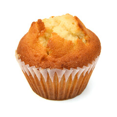 Isolated muffin on white background