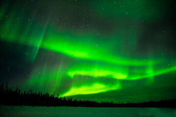 Northern lights at Yellowknife, Canada