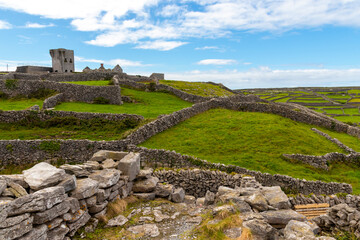 Fototapeta na wymiar Castle in Aran Islands, Ireland