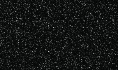 Abstract vector noise. Small particles of debris and dust. Distressed uneven background. Grunge texture overlay with rough and fine grains isolated on white background. Vector illustration. EPS10.