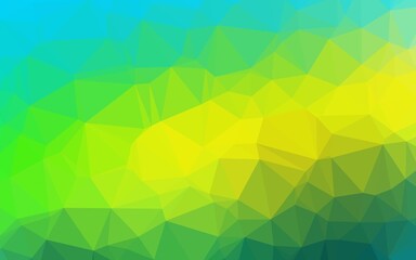 Light Green, Yellow vector blurry triangle texture. An elegant bright illustration with gradient. New texture for your design.