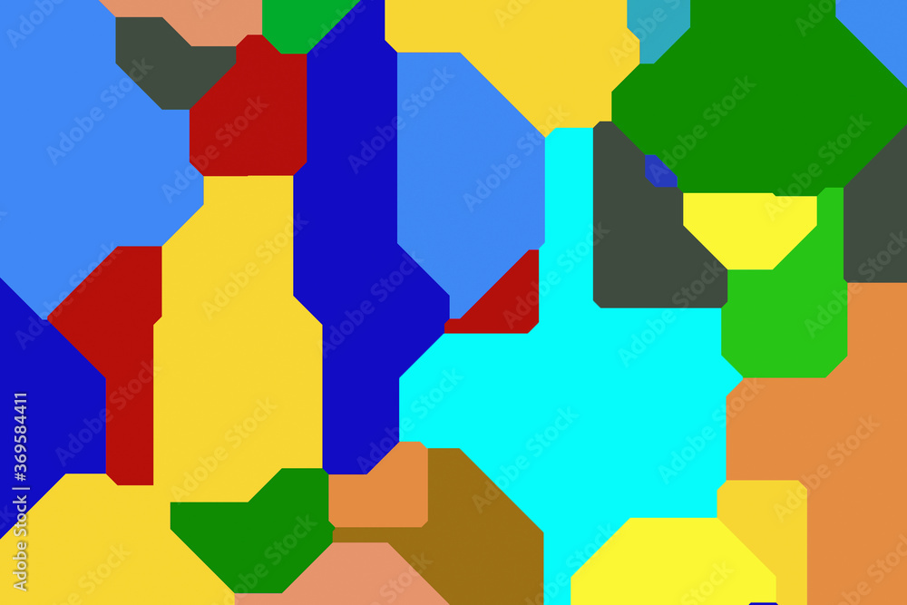 Aufkleber modern minimalist multicolored shapes abstract design background
