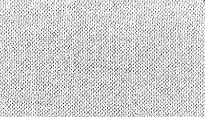 Vector fabric texture. Distressed texture of weaving fabric. Grunge background. Abstract halftone vector illustration. Overlay to create interesting effect and depth. Black isolated on white. EPS10.