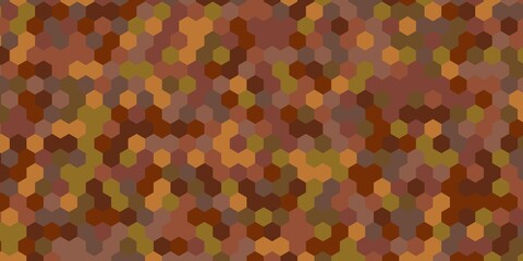 カラフルな六角形の繰り返しパターン