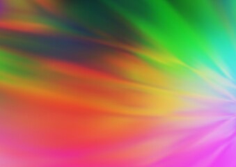 Light Multicolor, Rainbow vector abstract blurred template. Modern geometrical abstract illustration with gradient. The template for backgrounds of cell phones.