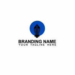 fish rocket logo icon vector