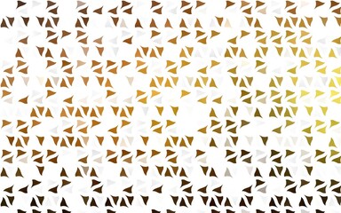Light Yellow, Orange vector pattern in polygonal style. Beautiful illustration with triangles in nature style. Pattern can be used for websites.