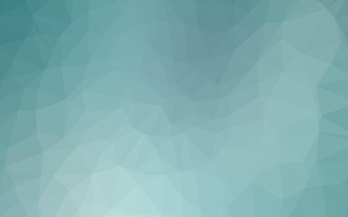 Light BLUE vector triangle mosaic template. Creative illustration in halftone style with gradient. New texture for your design.