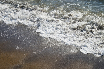 海　波　浜　素材