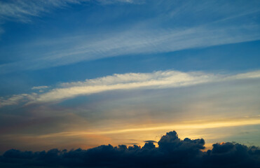 夕暮れ　空　素材