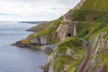 Train on Bray Coastline, Dublin