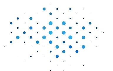 Light BLUE vector texture with disks. Abstract illustration with colored bubbles in nature style. Pattern for ads, leaflets.