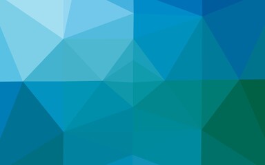 Fototapeta premium Light Blue, Green vector abstract polygonal layout. Colorful abstract illustration with gradient. Brand new style for your business design.