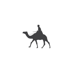 Camel silhouette vector icon illustration