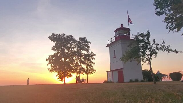 Sunset Timelapse over Lake Huron in Goderich, Ontario