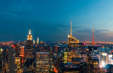 Manhattan at twilight 
