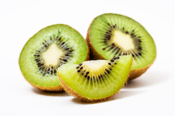 Kiwi fruit isolated on white background
