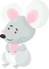 mouse. isolated vector image on white background