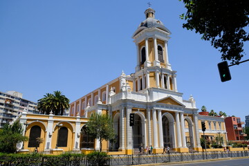 Fototapeta na wymiar Chile Santiago - Church of Divine Providence (Iglesia de la Divina Providencia)