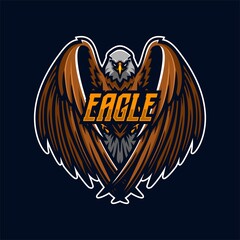 illustration vector graphic of eagle perfect for e-sport team mascot and game streamer