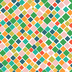 Seamless geometric pattern Abstract background Colorful square grid