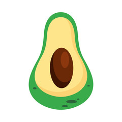 avocado fresh delicious fruit isolated style icon
