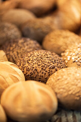 different types of breads together