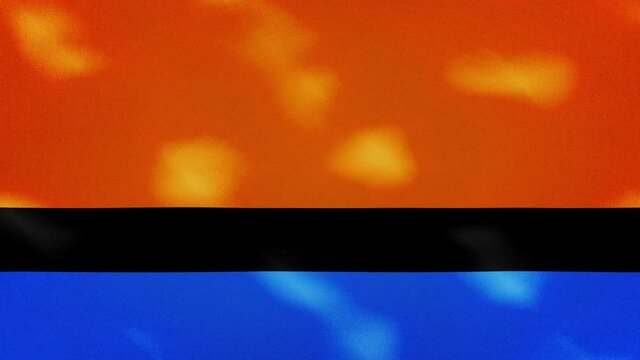 Chagos Islands dense flag fabric wavers, perfect loop for background