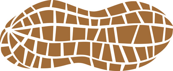 Simple vector of peanut