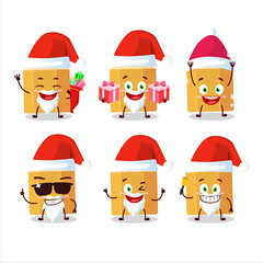 Santa Claus emoticons with pencil cartoon character