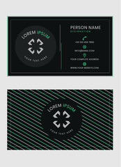 lined business card