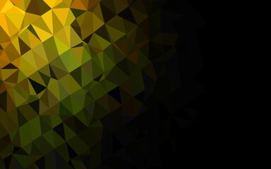 Dark Green vector polygonal pattern. Colorful illustration in abstract style with gradient. Brand new design for your business.