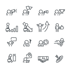 Person and People Icons set,Vector