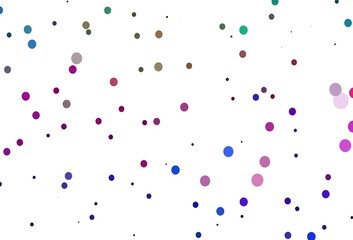 Light Multicolor, Rainbow vector cover with spots.
