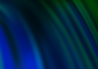 Dark Blue, Green vector background with liquid shapes. Creative illustration in halftone marble style with gradient. A new texture for your  ad, booklets, leaflets.