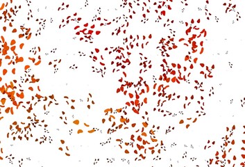 Light Yellow, Orange vector pattern with chaotic shapes.