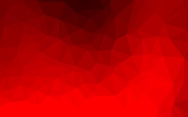 Fototapeta premium Light Red vector shining triangular pattern. Glitter abstract illustration with an elegant design. New texture for your design.