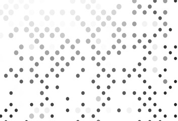 Light Silver, Gray vector background with bubbles.