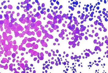 Light Pink, Blue vector template with bubble shapes.