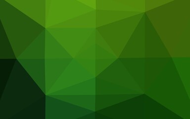 Fototapeta na wymiar Light Green vector triangle mosaic cover. A sample with polygonal shapes. Triangular pattern for your business design.