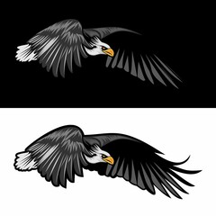 EAGLE LOGO DESIGN ICON ILLUSTRATION VECTOR