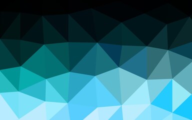 Light Blue, Green vector shining triangular background. Colorful illustration in abstract style with gradient. Polygonal design for your web site.