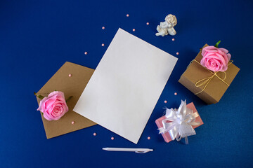 greeting postcard or Internet banner with space for text