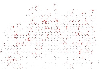 Light Blue, Green vector template with isolated letters.