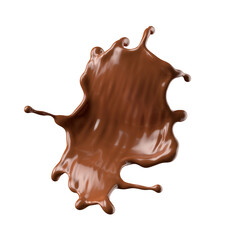 Chocolate Milk splash 3d realistic