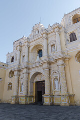 Beautiful shot of Iglesia de la Merced Antigua Guatemala