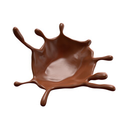 Chocolate Milk splash 3d realistic