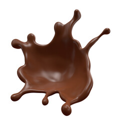 Chocolate Milk splash 3d realistic